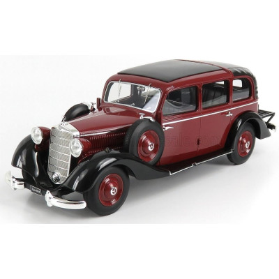 TRIPLE9 MERCEDES BENZ 260D PULLMAN LANDAULET SEMICONVERTIBLE CLOSED 1936 - BURGUNDY BLACK 1/18