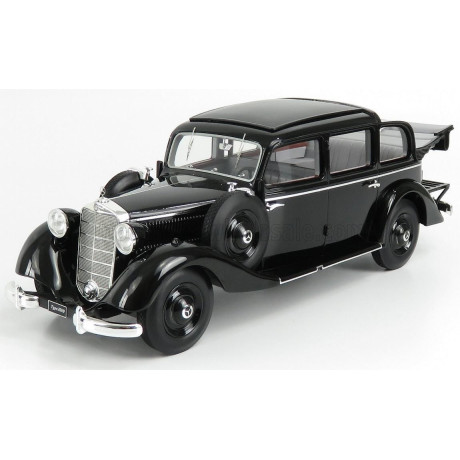 TRIPLE9 MERCEDES BENZ 260D PULLMAN LANDAULET SEMICONVERTIBLE OPEN 1936 - BLACK 1/18