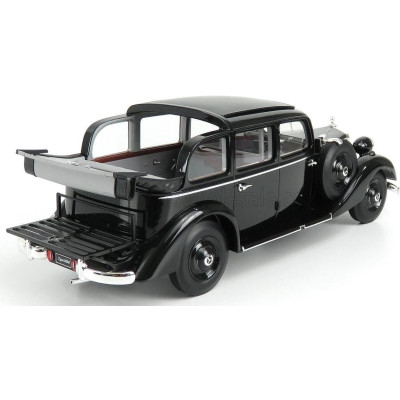 TRIPLE9 MERCEDES BENZ 260D PULLMAN LANDAULET SEMICONVERTIBLE OPEN 1936 - BLACK 1/18