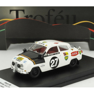 TROFEU SAAB 96 N 27 RALLY EAST AFRICAN SAFARI 1964 J.A. DAVIES - S.C. FOALE - WHITE BLACK 1/43