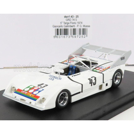 TROFEU GRD S74 N 43 5th TARGA FLORIO 1974 G.GALIMBERTI - P.G.MUSSA - WHITE 1/43