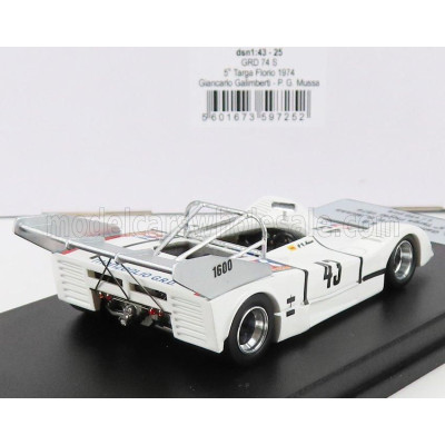 TROFEU GRD S74 N 43 5th TARGA FLORIO 1974 G.GALIMBERTI - P.G.MUSSA - WHITE 1/43