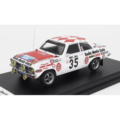 TROFEU OPEL ASCONA N 35 RALLY MONTECARLO 1975 TCHINE - P.GANDOLFO - WHITE RED 1/43