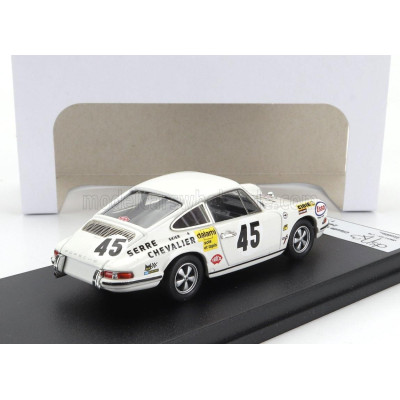 TROFEU PORSCHE 911S COUPE TEAM C.LAURENT N 45 24h LE MANS 1970 CLAUDE LAURENT - JACQUES MARCHE - WHITE 1/43
