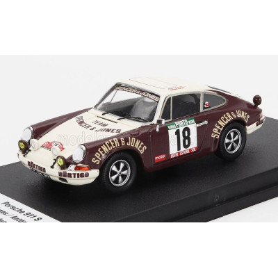 TROFEU PORSCHE 911S COUPE (night version) N 18 RALLY PORTUGAL 1979 AMERICO NUNES - ANTONIO MORAIS - BROWN BEIGE 1/43