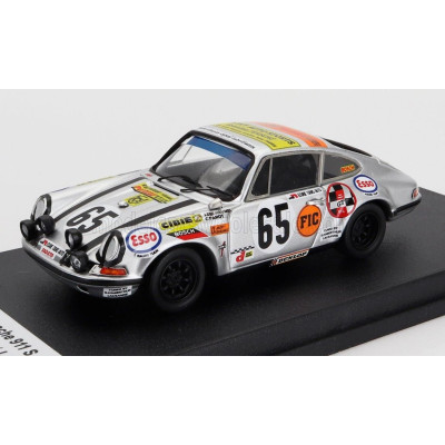 TROFEU PORSCHE 911S COUPE (night version) TEAM DECHAUMEL N 65  24h LE MANS 1971 JEAN CLAUDE PAROT - JACKY DECHAUMEL - GREY MET B