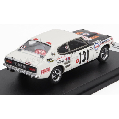 TROFEU FORD ENGLAND CAPRI 2300 (night version) N 131 RALLY MONTECARLO 1971 BRUNO SABY - BERNARD MOYET - WHITE BLACK 1/43