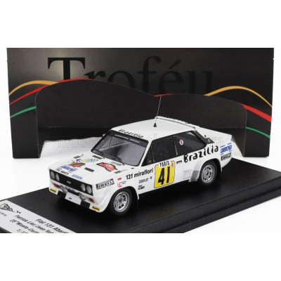 TROFEU FIAT 131 ABARTH (night version) N 1 RALLY MONTECARLO 1978 PATRICK LIER - JEAN ROBERT CORTHAY - WHITE 1/43