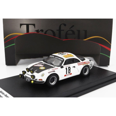 TROFEU RENAULT ALPINE A110 (night version) N 18 RALLY TOUR DE CORSE 1978 ANGE MARIE VENTURINI - DOMINIQUE SIMONINI - WHITE BLACK