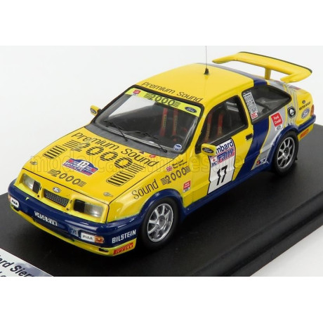 TROFEU FORD ENGLAND SIERRA RS COSWORTH N 17 RALLY RAC LOMBARD 1988 M.LOVELL - T.HARRYMAN - YELLOW 1/43