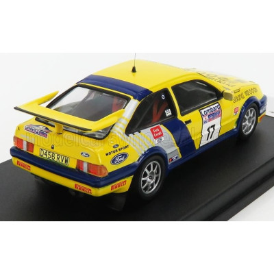 TROFEU FORD ENGLAND SIERRA RS COSWORTH N 17 RALLY RAC LOMBARD 1988 M.LOVELL - T.HARRYMAN - YELLOW 1/43