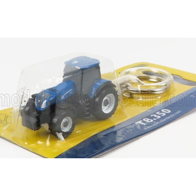 UNIVERSAL HOBBIES NEW HOLLAND PORTACHIAVI - KEYRING T8.350 TRACTOR 2020 - BLUE 1/87