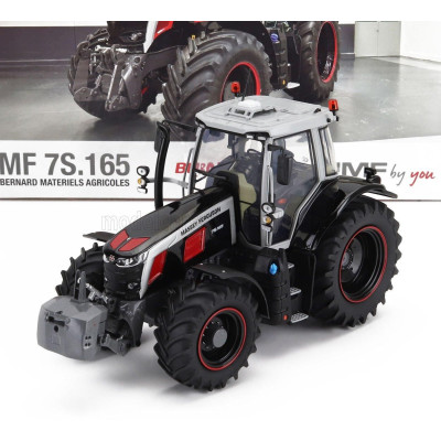 UNIVERSAL HOBBIES MASSEY FERGUSON MF7S.165 TRACTOR 2022 - SILVER BLACK 1/32