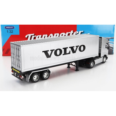 WELLY VOLVO FH4 500 TRUCK CASSONATO 2020 - SILVER 1/32