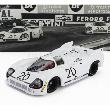 WERK83 PORSCHE 917/20 4.9L TEAM MARTINI RACING N 20 3h LE MANS 1971 WILLI KAUHSEN - GIJS VAN LENNEP - WHITE 1/18