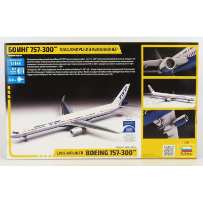 ZVEZDA BOEING 757-300 AIRPLANE CIVIL AIRLINER 1982 1/144