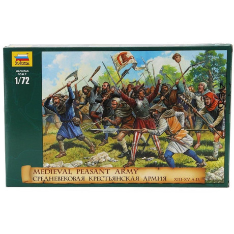 ZVEZDA ACCESSORIES MEDIEVAL PEASANT ARMY 1500 1/72