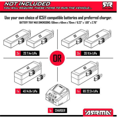 Arrma Kraton 6S BLX V6 1:8 4WD Extreme Bash RTR černá
