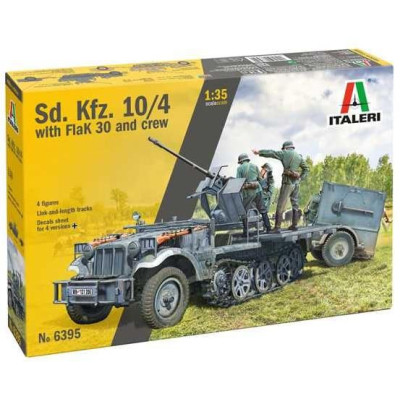 Model Kit military 6395 - Sd.Kfz 10/4 with Flak 30 and Crew (1:35)