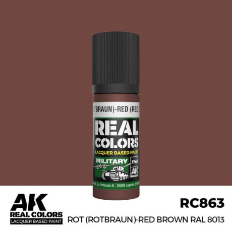 Rot (Rotbraun)-Red Brown RAL 8013 17 ml