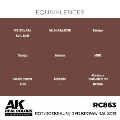 Rot (Rotbraun)-Red Brown RAL 8013 17 ml