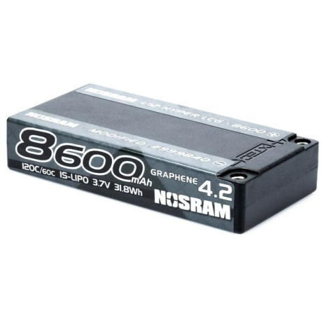 NOSRAM 1/12 Hyper LCG Modified GRAPHENE-4.2 8600mAh Hardcase akumulátor - 3.7V - 120C/60C