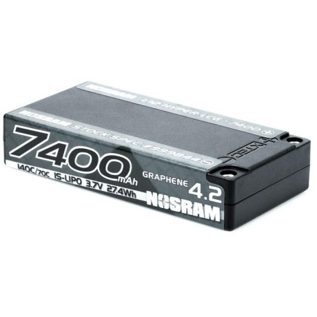 NOSRAM 1/12 Hyper LCG StockSpec GRAPHENE-4.2 7400mAh Hardcase akumulátor - 3.7V - 140C/70C