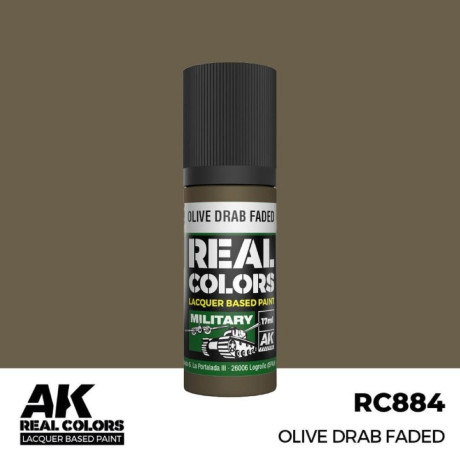 Olivazöld drapp faded 17 ml