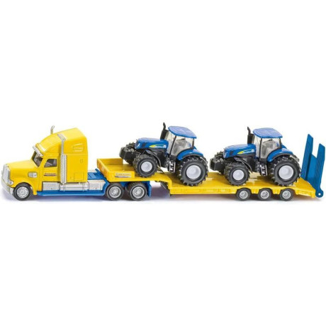SIKU Super - Tahač s vlekem a 2 traktory New Holland 1:87