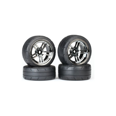 4-Tec 2.0: Kola 1.9" split-spoke černě chromované (2+2)