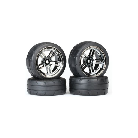 4-Tec 2.0: Kola 1.9" split-spoke černě chromované (2+2)