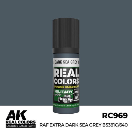 RAF Extra sötét tengerszürke BS381C/640 17 ml