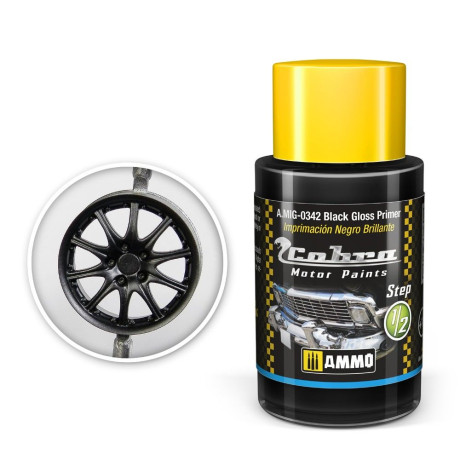 Cobra Motor fekete fényes alapozó 30ml