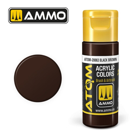 ATOM COLOR Fekete Barna 20ml