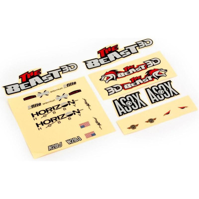 E-flite samolepky: Micro Beast 3D