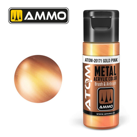 ATOM METALLIC Arany Rózsaszín 20ml
