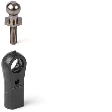 MAXI kloubek M3 s kulovým kloubem 6,0mm ,šestihranou základnou a čepem M3, 2 ks.