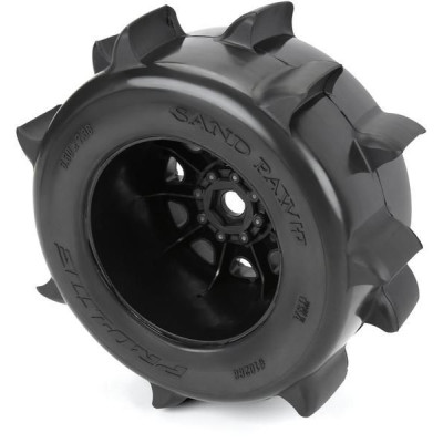 Pro-Line kolo 1:8, pneu 3.8" Sand Paw HP Belted, disk černý H17mm (2)