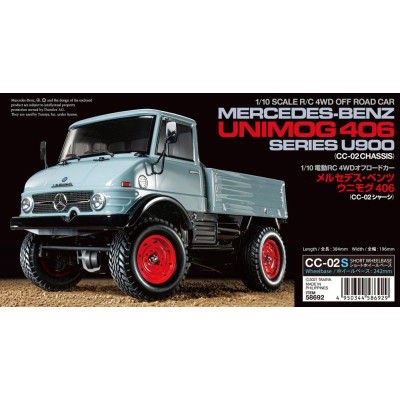 Tamiya 58692 1/10 távirányítású Mercedes-Benz Unimog 406 széria U900 (CC-02) készlet/építőkészlet