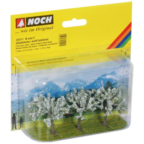 NOCH Gyümölcsfák 3 db, 4,5 cm