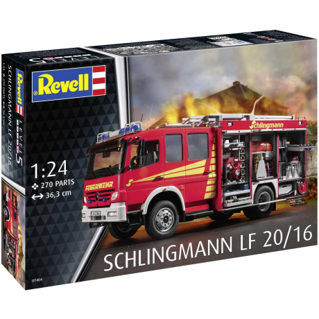 Plastic ModelKit auto 07404 - Schlingmann LF20/16 Mercedes Benz Atego 1529 AF (1:24)