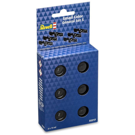 Sada barev Email Color 32217 - General Set 5 - Gloss/Matt (6 x 14ml)