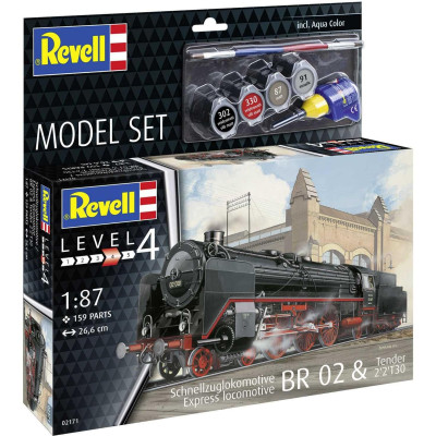 ModelSet lokomotiva 62171 - Express Locomotive BR02&Tender 2'2' T30 (1:87)