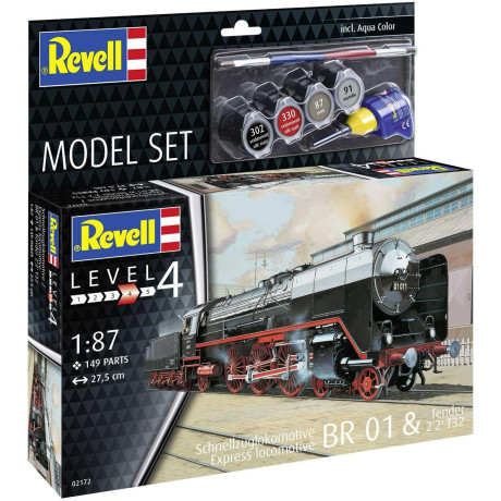 ModelSet lokomotiva 62172 - Express Locomotive BR01&Tender 2'2' T32 (1:87)