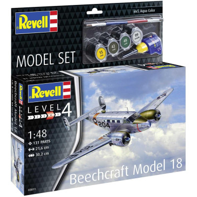 ModelSet letadlo 63811 - Beechcraft Model 18 (1:48)