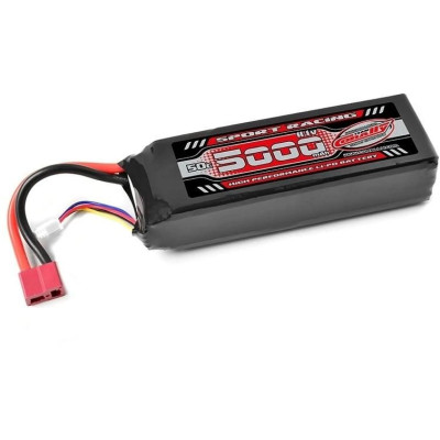 Sport Racing 50C - 5000mAh - 11,1V 3S - LiPo Semi-Soft case - T-Dean