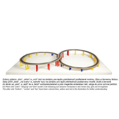 NOCH easy TRACK oszlopkészlet, ferde / döntött H0, TT, N, 14 oszlop