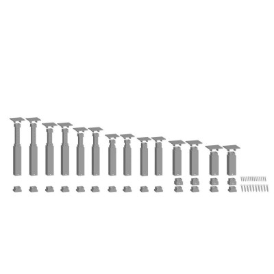 NOCH easy TRACK oszlopkészlet, ferde / döntött H0, TT, N, 14 oszlop
