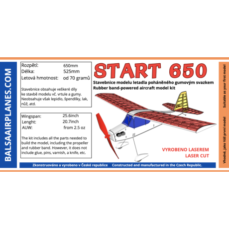 START 650 KÉSZLET 650 mm-es gumiszalag