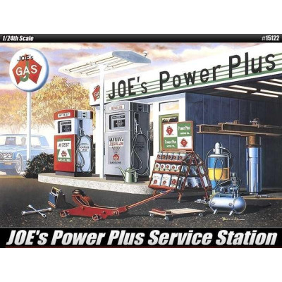 Model Kit budova 15122 - Joe's Power Plus Gas Service Station LE: (1:24)